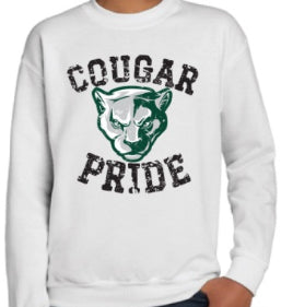Youth “Cougar Pride“ Crewneck Sweatshirt