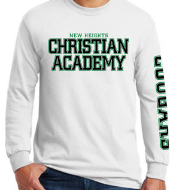 Adult “New Heights Christian Academy”  Long Sleeve T-Shirt
