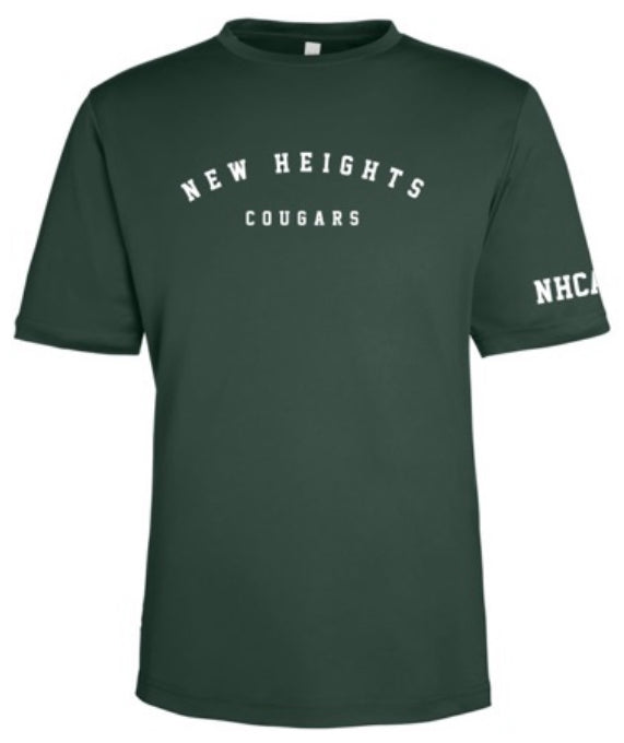Adult “New Heights Cougars” Dry-fit T-Shirt