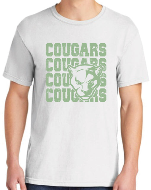 Youth stacked “cougars” t-shirt