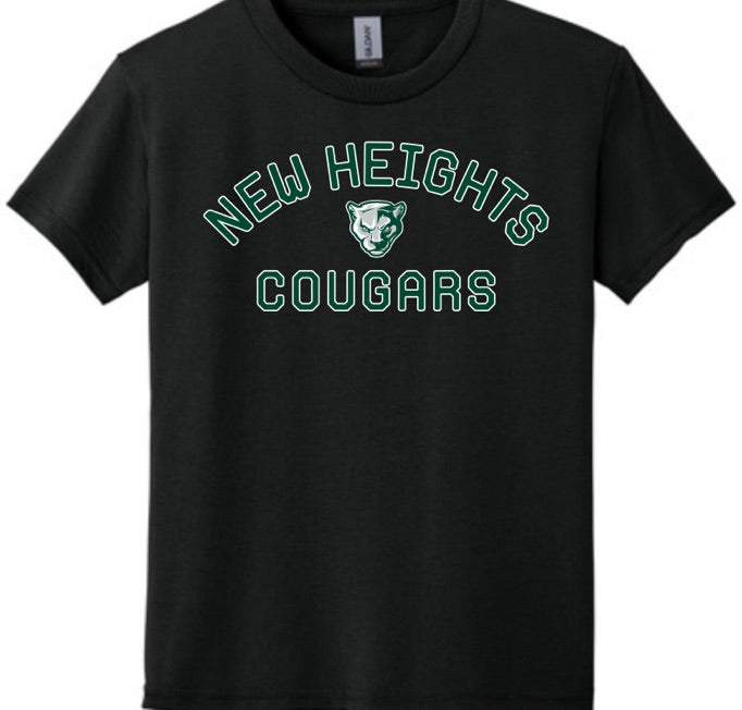 Adult “New Heights Cougars” Dry-fit T-Shirt